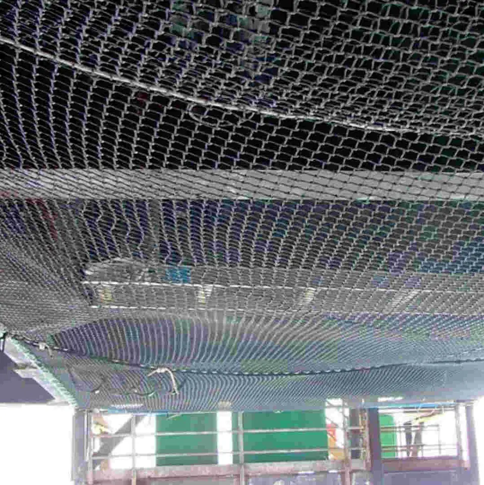 Netting system for inspection, maintenance, etc.