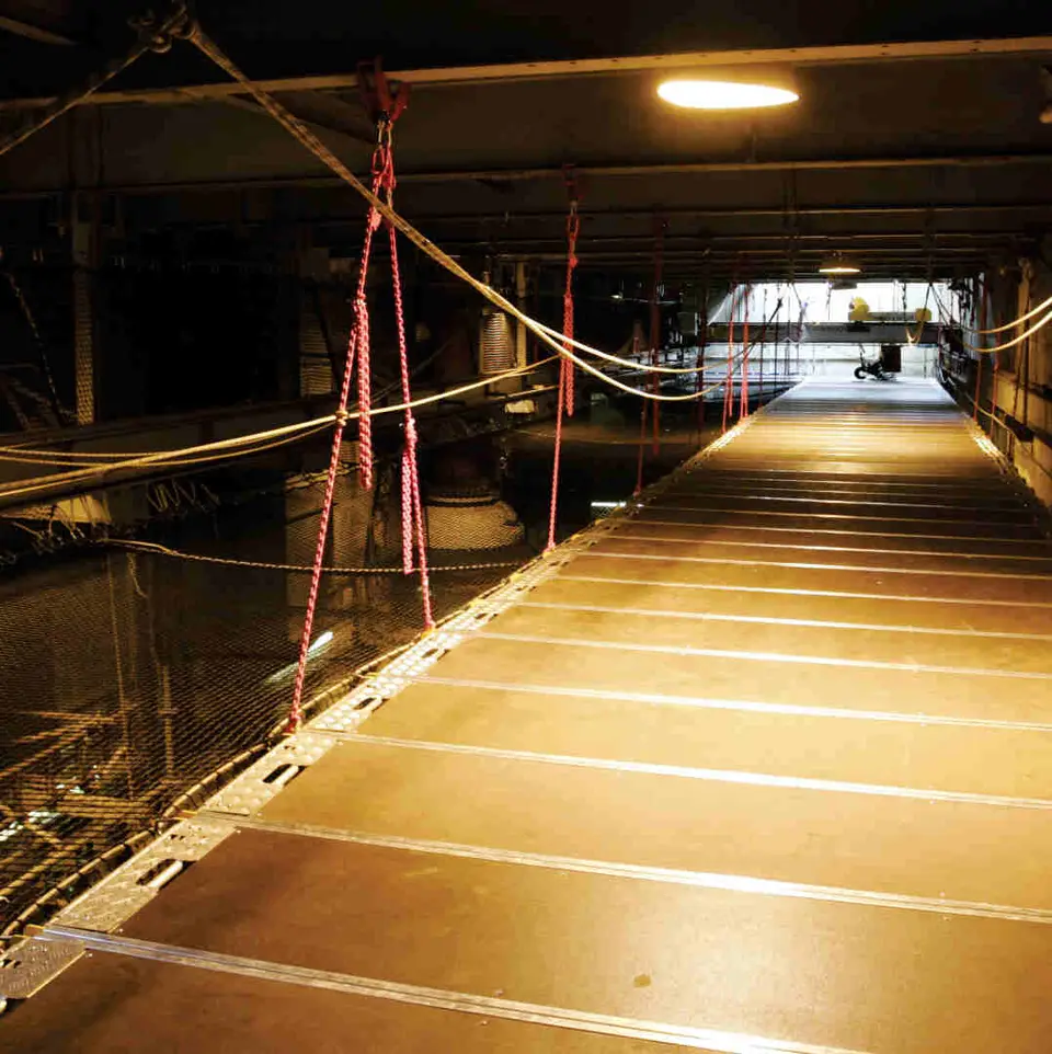 Stable platform for under-deck access