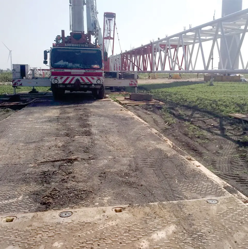 Ground stabilization composite mats