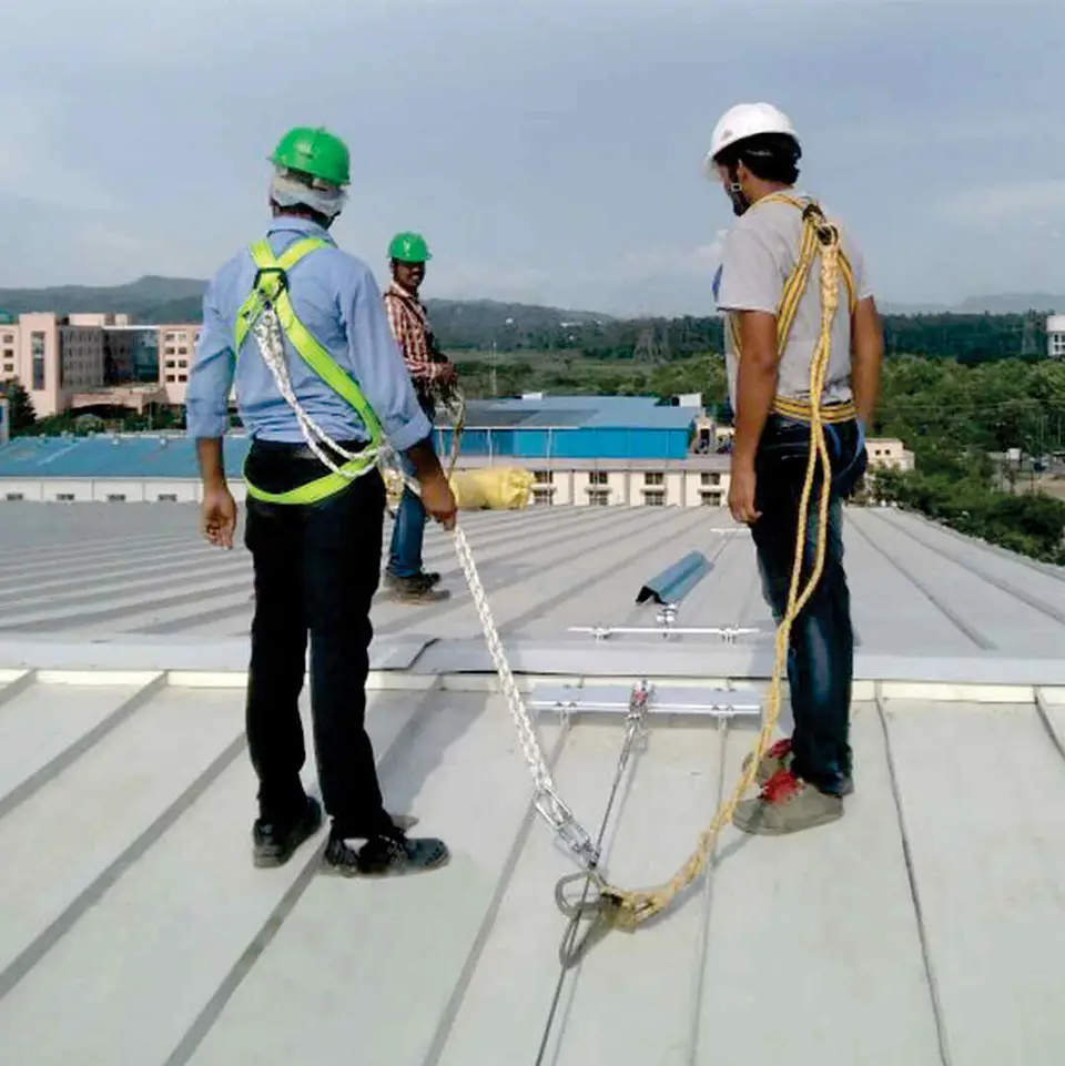 Anchored fall protection system