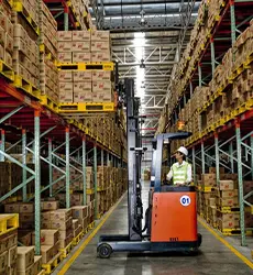 Material handling in warehouse