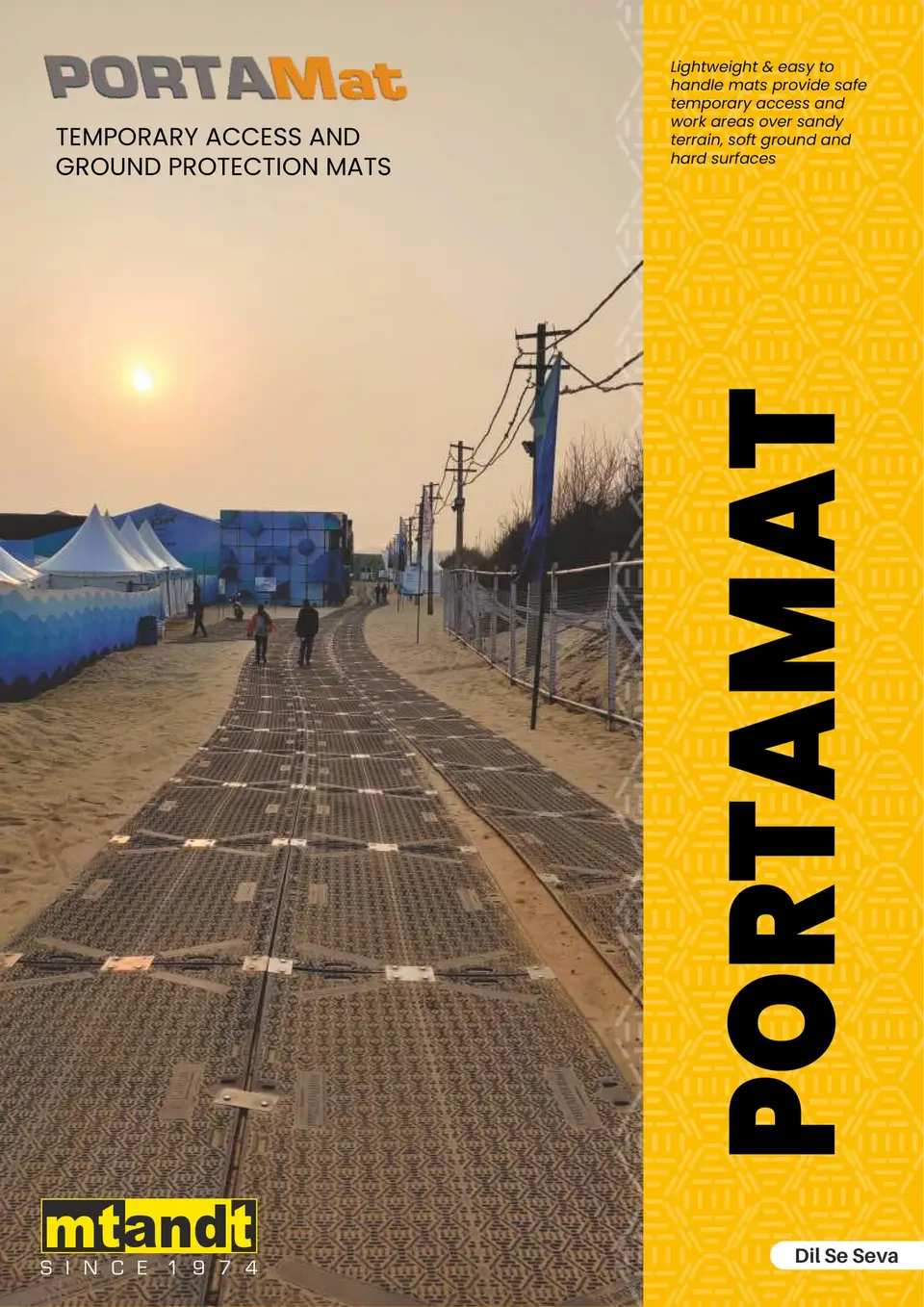Light-Duty Temporary Road Mats by PortaMat